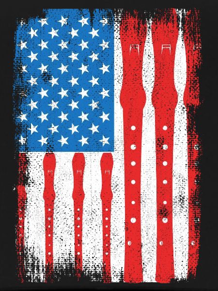 July 4 USA Flute