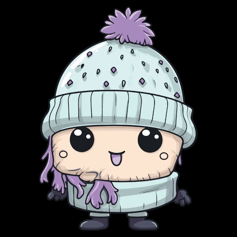 Winter Eskimo Comic Cute