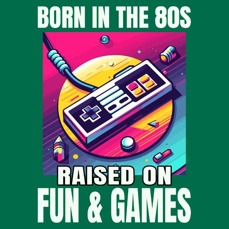 Retro '80s Video Game Controller Art: A Nostalgic