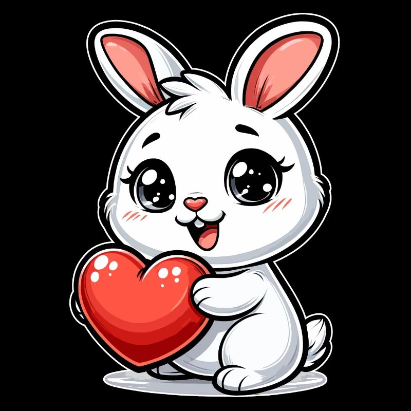 Cadeau de la Saint-Valentin lapin - Love & Romance