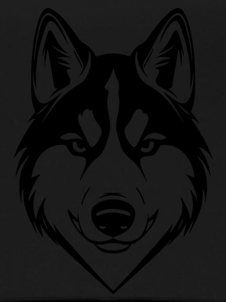 Husky Dog Head