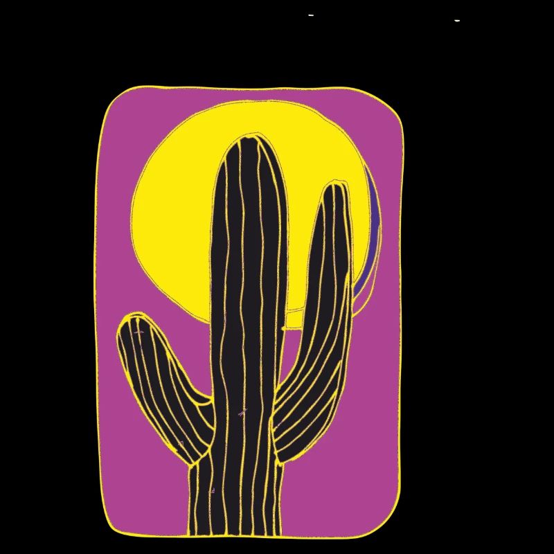 Cactus Mexico at night