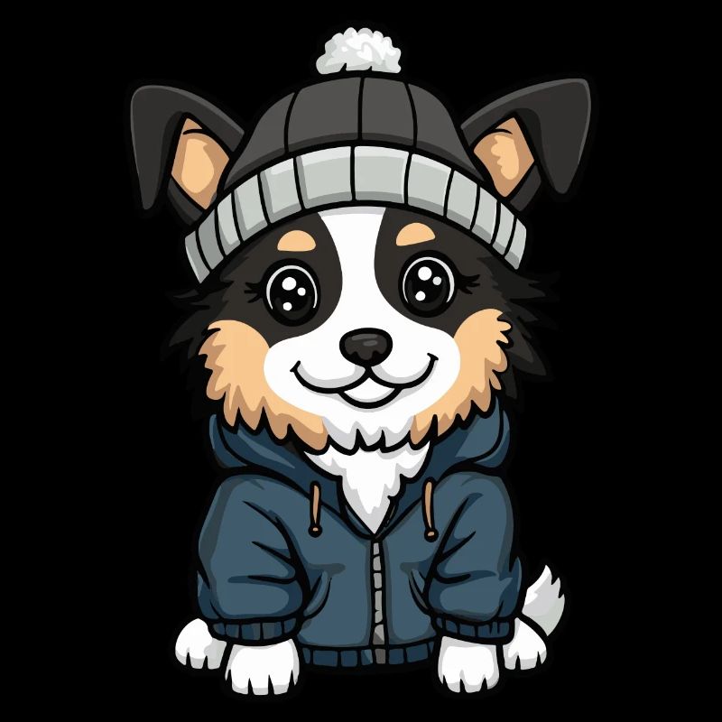 Australian Shepherd Cartoon