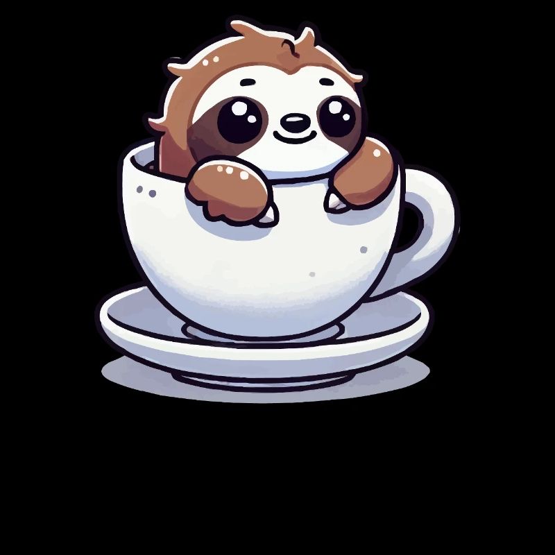 faultier kaffeetasse