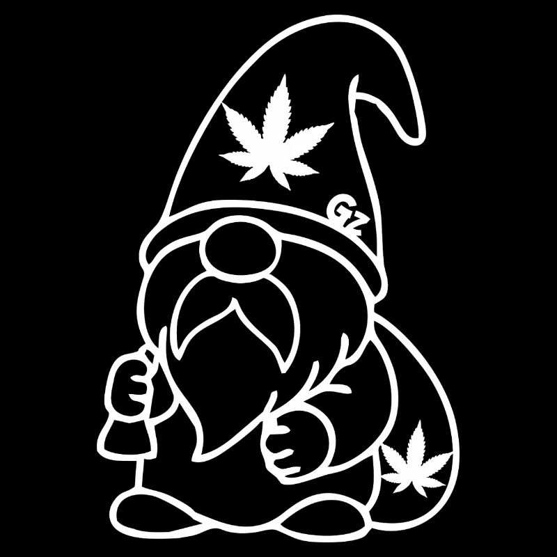 Zwerg/Wichtel mit Cannabissack auf dem Rücken