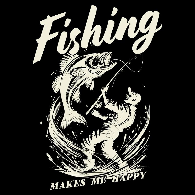 Fishing makes me happy
