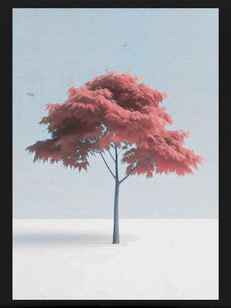 Minimal Japanese Maple Tree Art