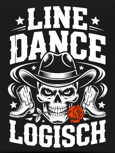 Line Dance Logical Skull