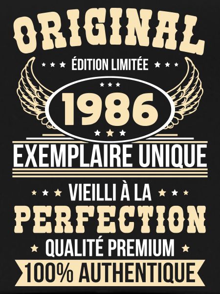 1986 – Exemplaire unique – Qualité premium