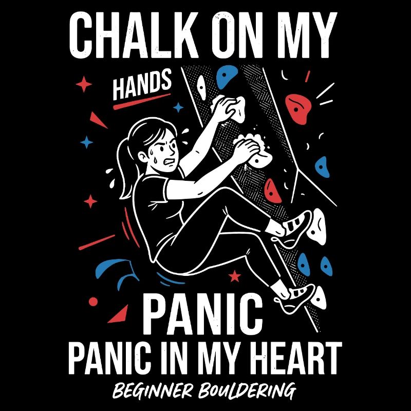 Chalk on the hands