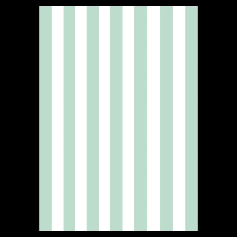 Stripes - green, white, personalizable