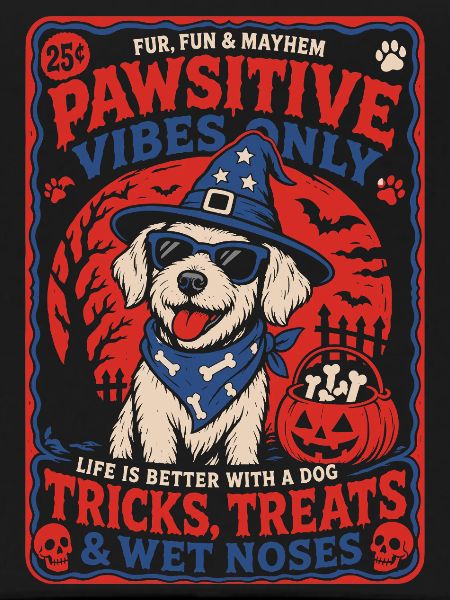 Pawsitive Vibes Halloween Dog