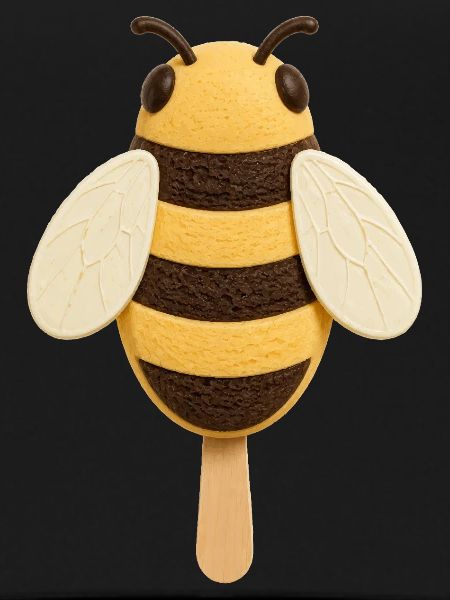 Sweet bee as a popsicle