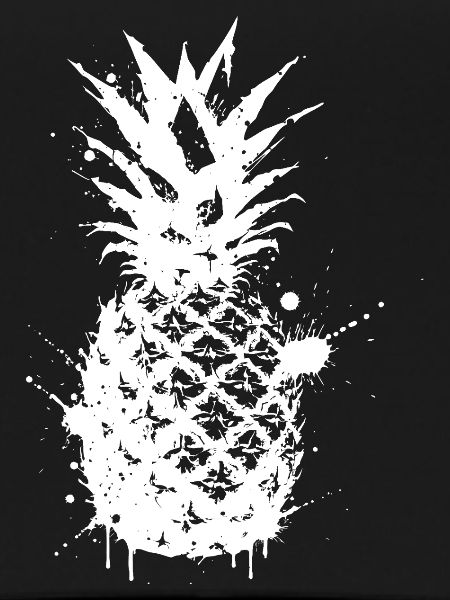 Ananasspritzer Graphic White