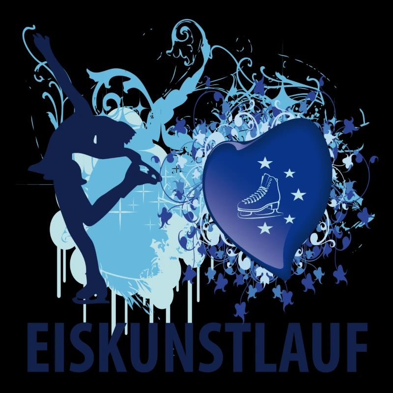 Love Eiskunstlauf Blau