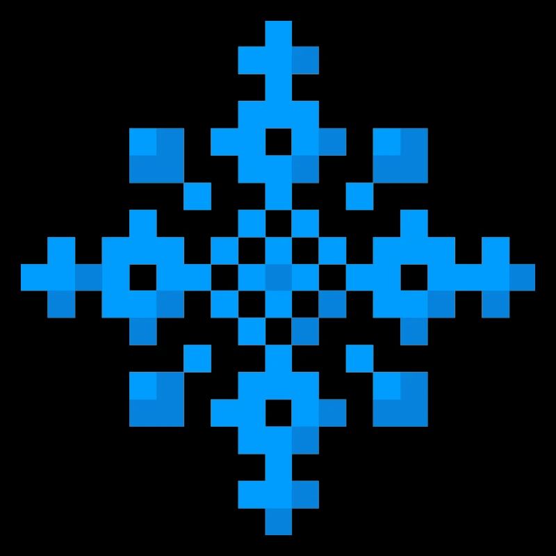 Flocon de neige (pixel art)
