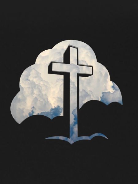 Jesus clouds Jesus cross