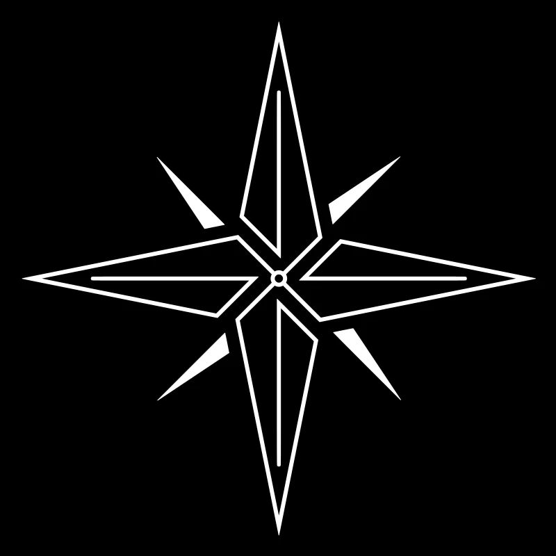 Linie Kompassrose