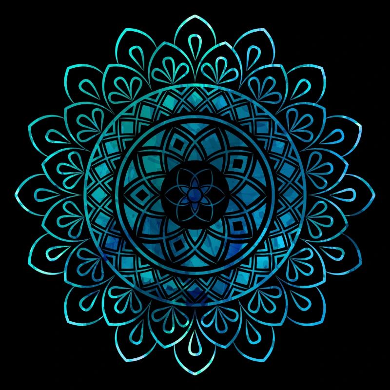 Mandala - Blau