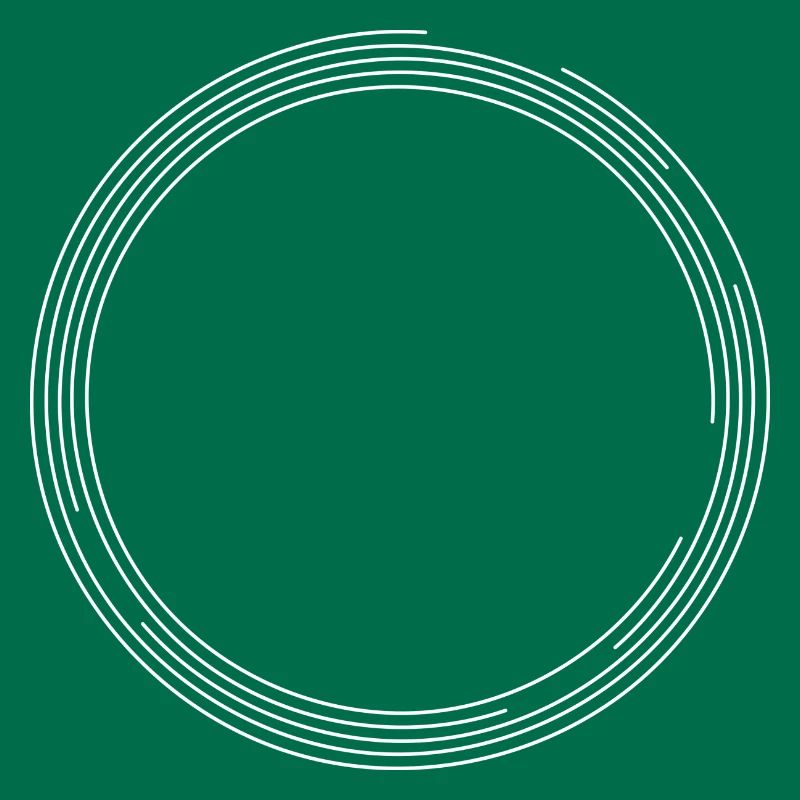 Circle line circle shape white