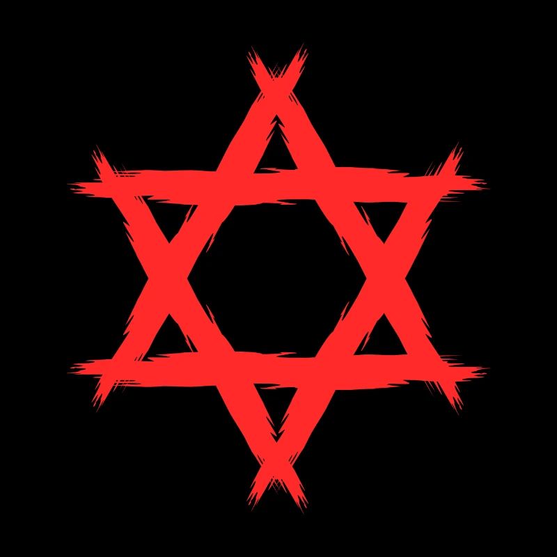 Davidstern Religion Rot