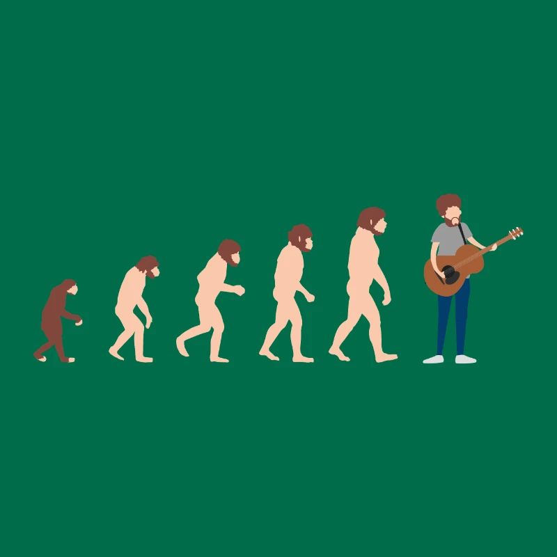 Guitariste Evolution Idée cadeau amusante