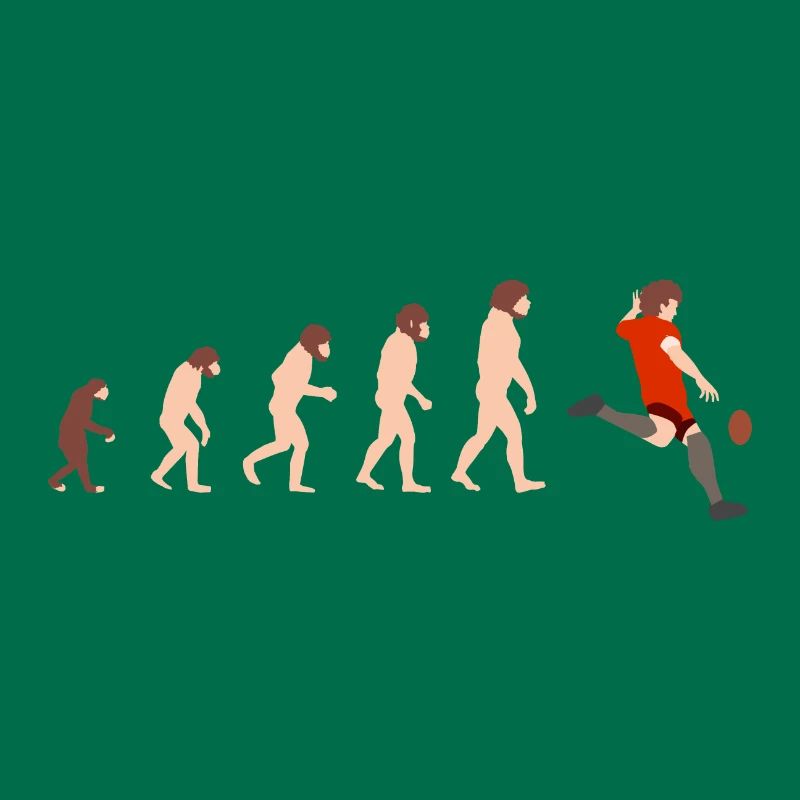 Idée cadeau Evolution Rugby Funny