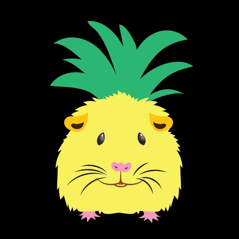 Cochon d'Inde ananas jaune