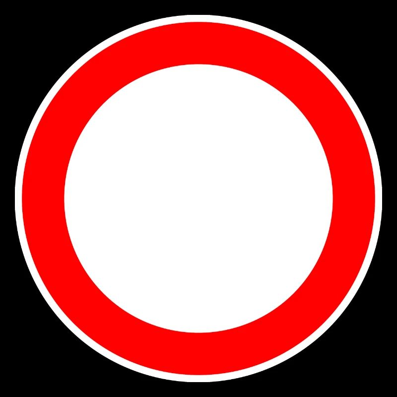 Panneau de signalisation circulaire modèle