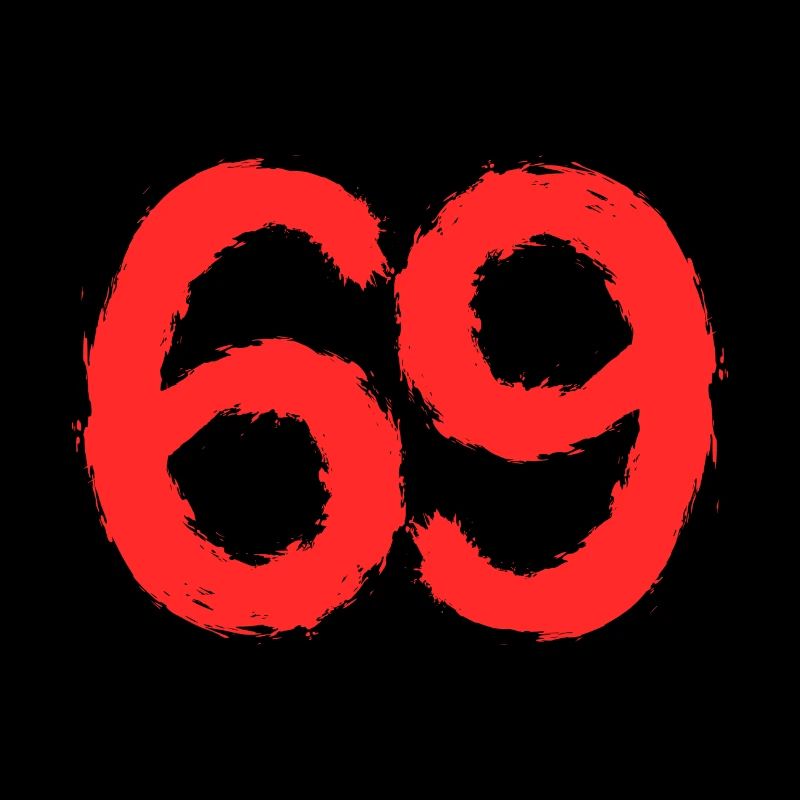Number 69 number red