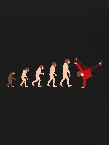 Evolution Breakdance Lustige Geschenkidee