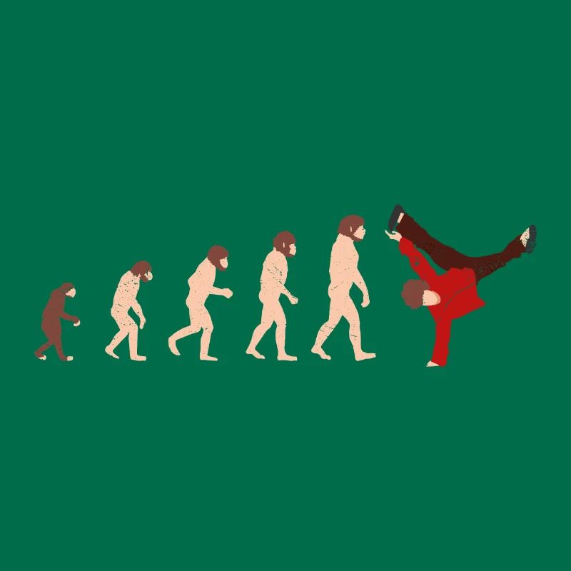 Evolution Breakdance Funny gift idea