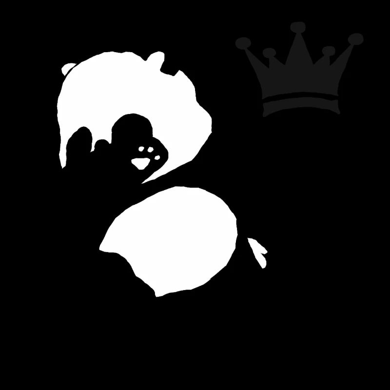 dabbing panda crown