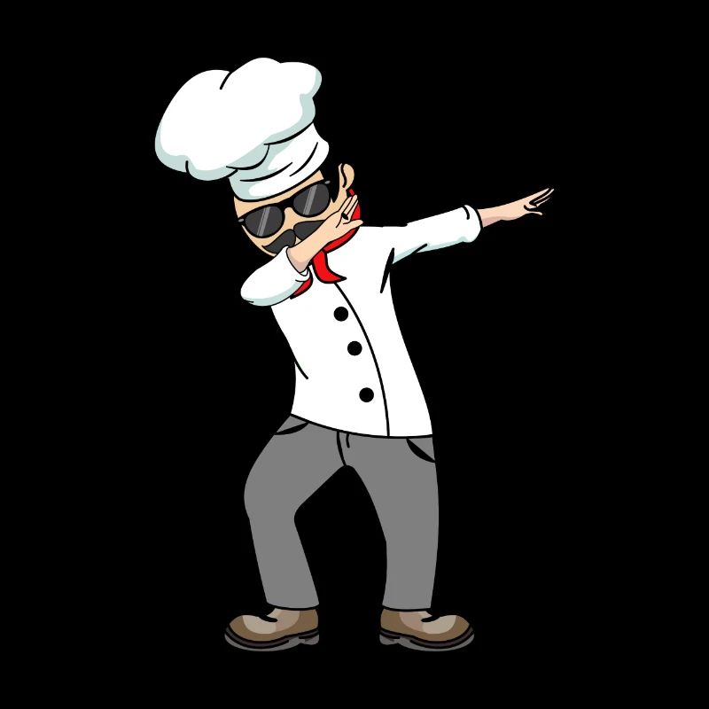 Chef Cooking Chef Dabbing Funny Dancer
