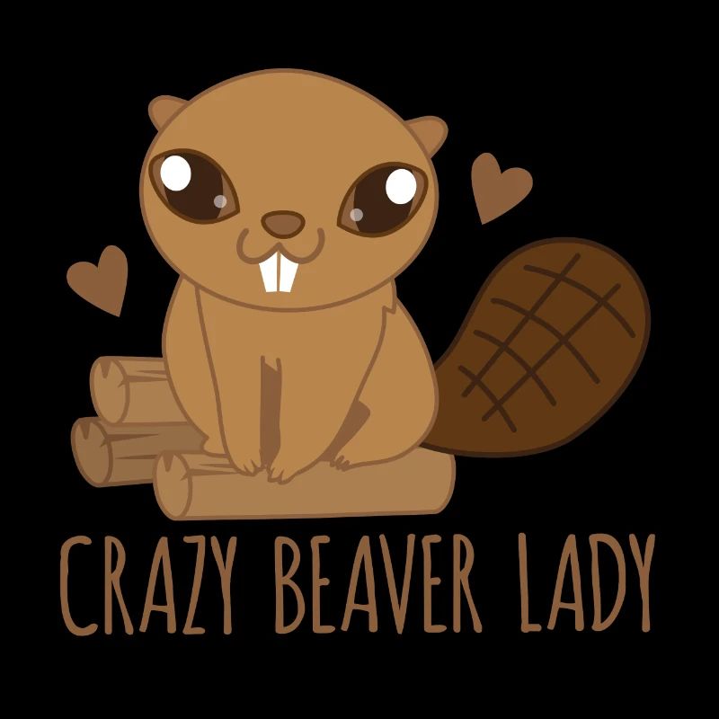 Crazy beaver lady with uber cute BEAVER