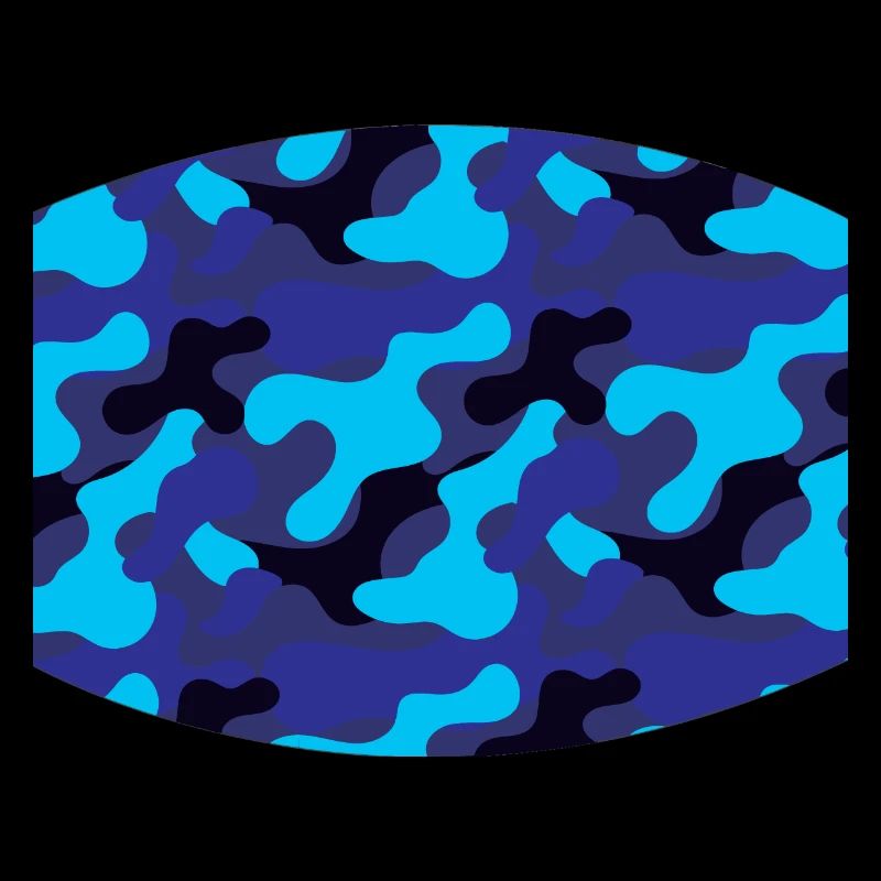 blue camouflage pattern
