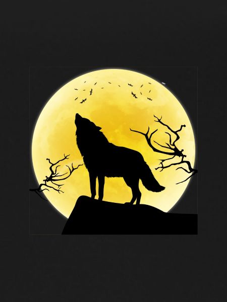 Full moon wolf gift