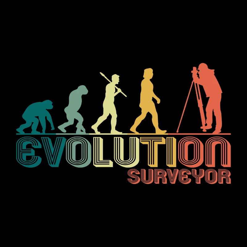 Surveyor Surveyor Evolution Retro Funny