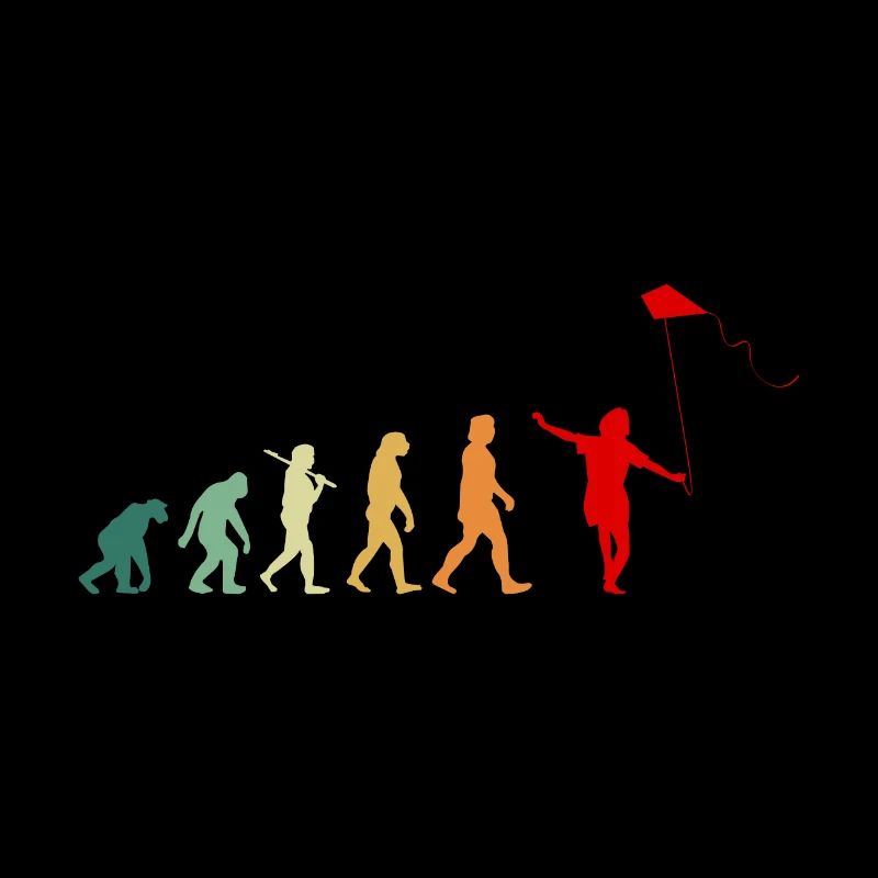 Drachensteigen Drachen steigen Evolution Retro