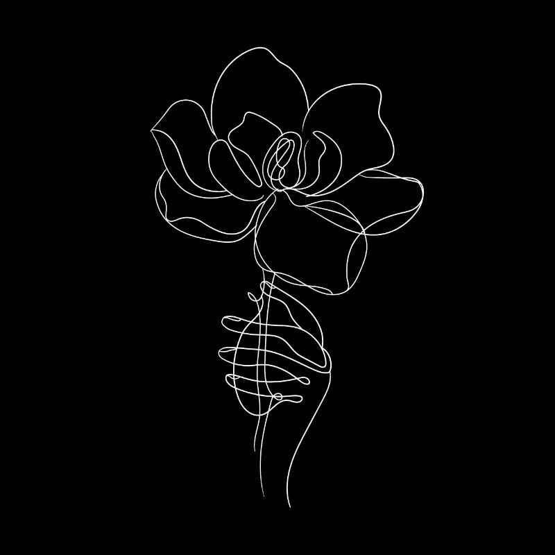 Fleur en main