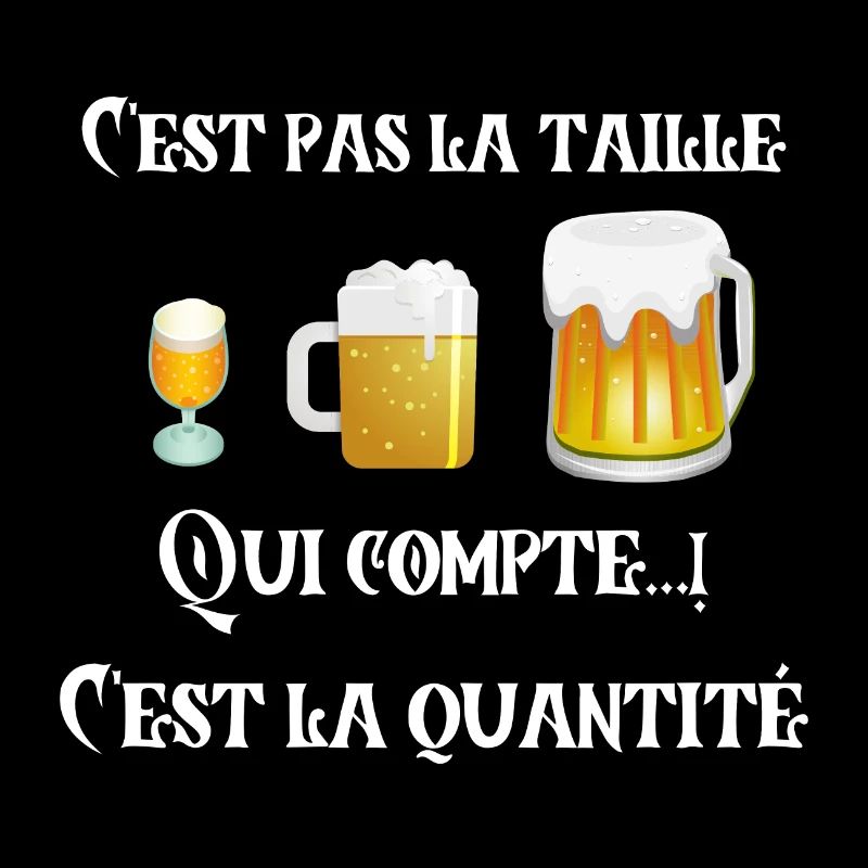 C'est pas la taille qui compte humour Bar alcool