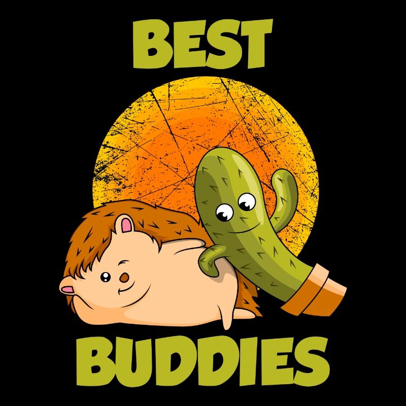 Hérisson Cactus Meilleurs Copains