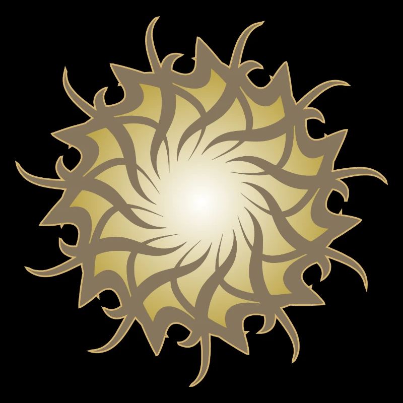 Esoteric 3d galaxy star sun