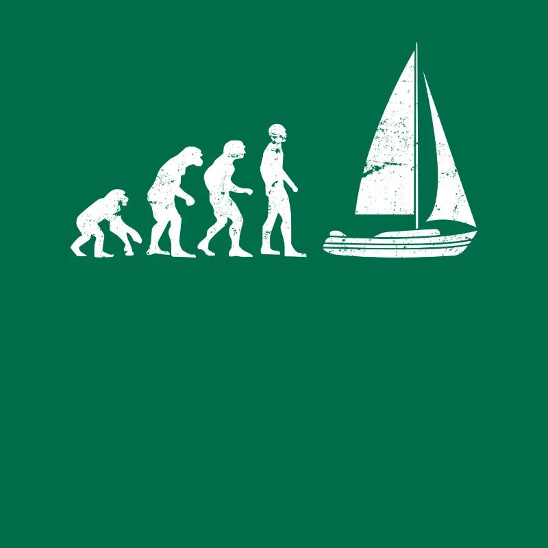 Sailboat Boater Evolution Human Development