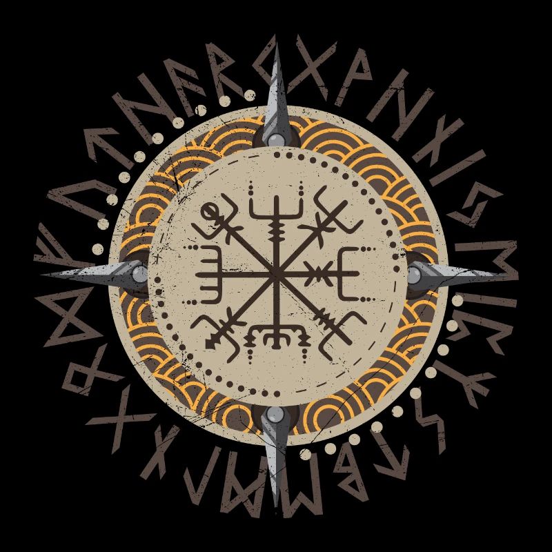 Vikings Vegvisir Krieger Idée cadeau