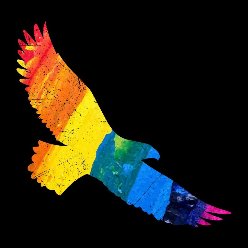 Regenbogen Adler Geschenkidee