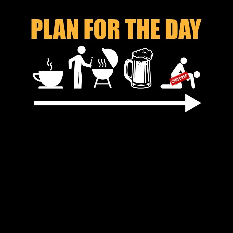 Plan for the day Coffee Grilling Beer Sleep