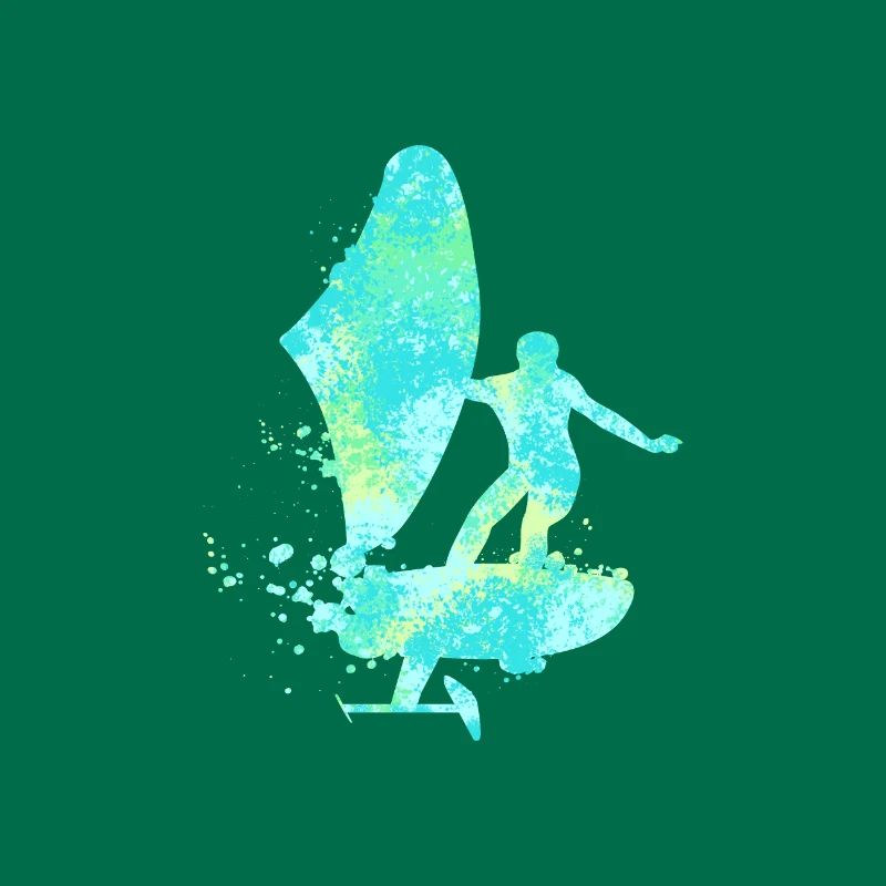Double Exposure Wing Foiling Hydrofoiling cadeau