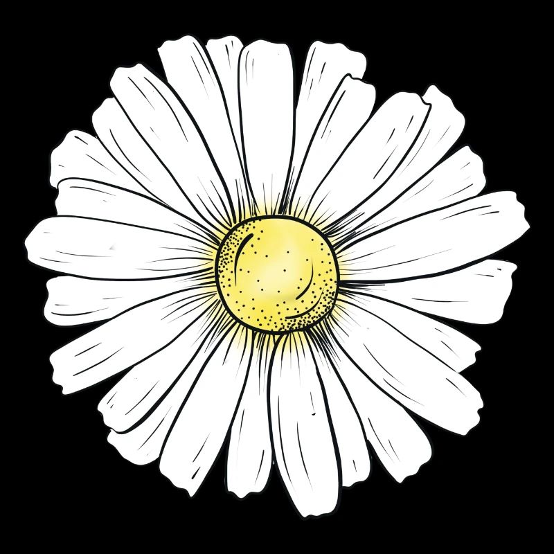 Minimalistisches Gänseblümchen