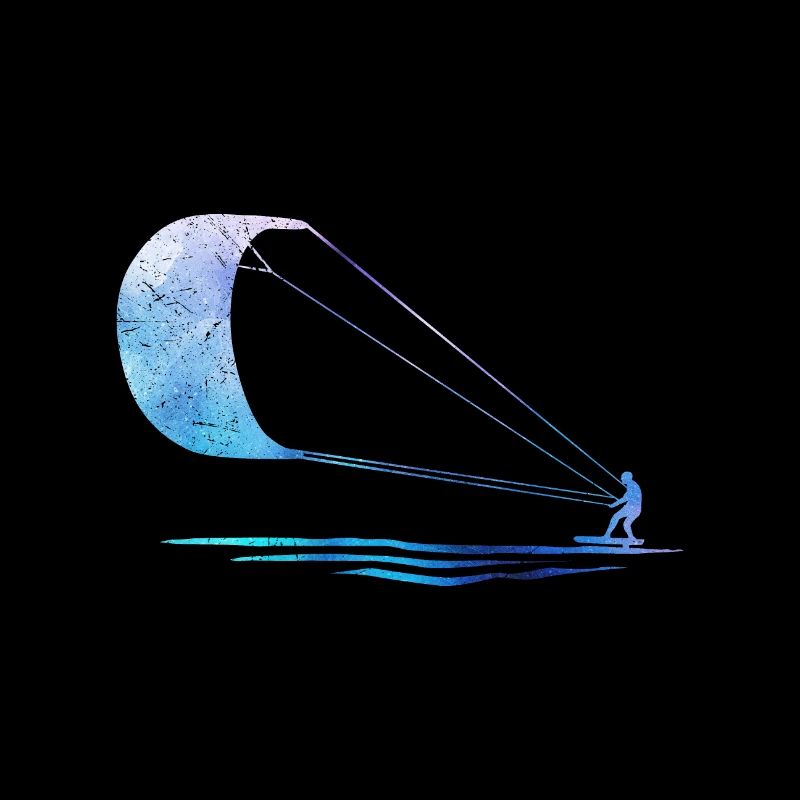 Double Exposure Kite Surfing Kite Surfer Gift